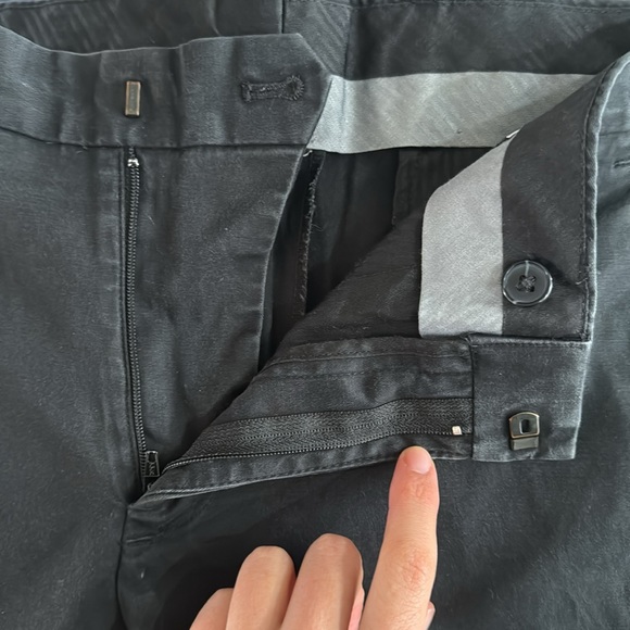 Express Men’s Stretch Slim Fit Trousers - Black (30 x 32) - Picture 5 of 6